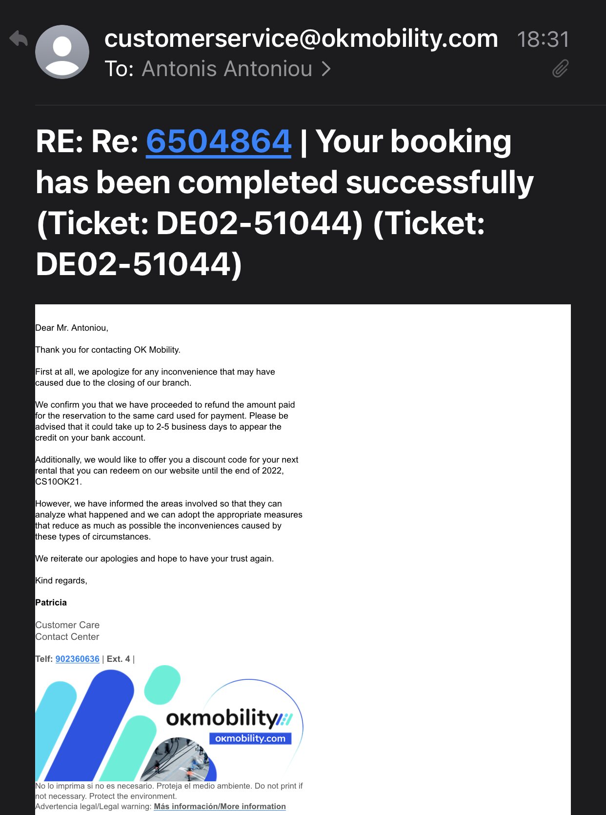 car rental okmobility